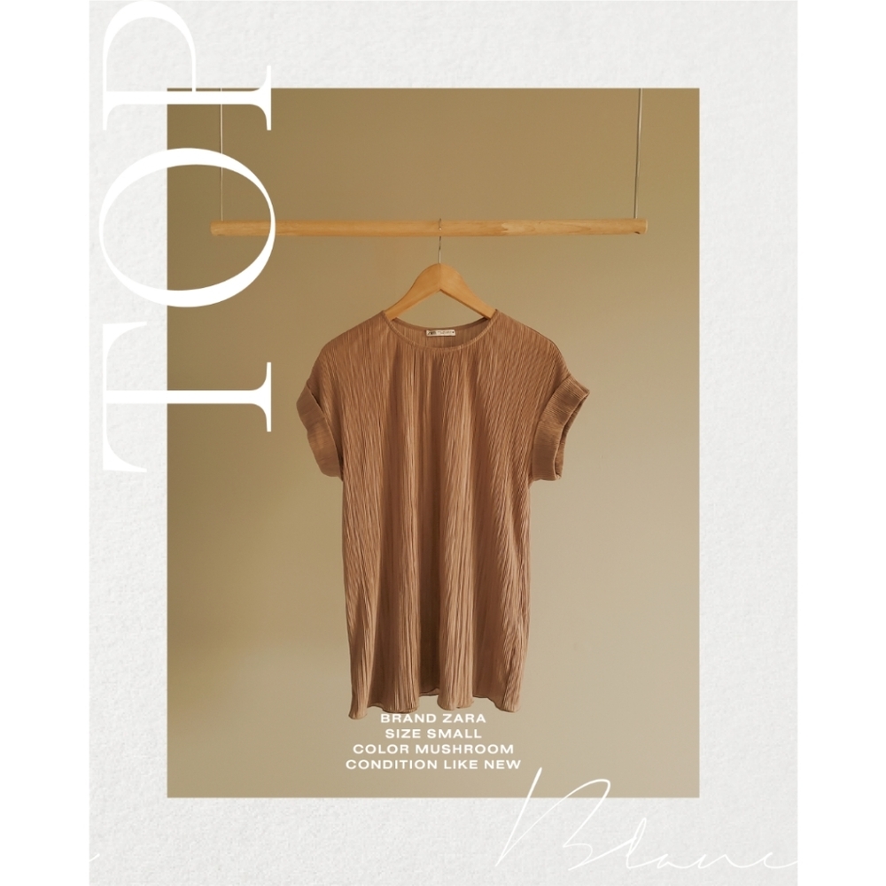 ZARA pleated top